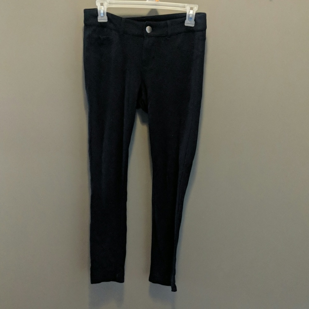 Maurice's Black Knit Ponte Skinnies